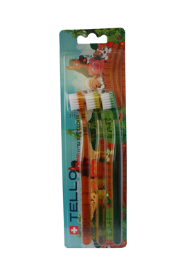 Tello 4480 Ultra Soft Kids 2-5 Years Toothbrush- 3 pack