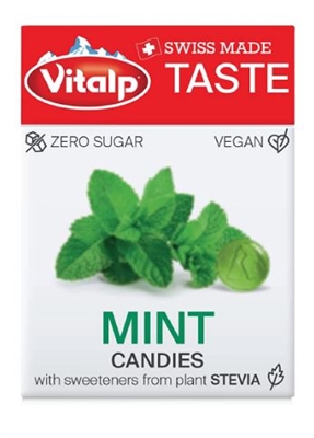 VITALP Mint Hard Candies- Sugar free and Vegan 25 grams